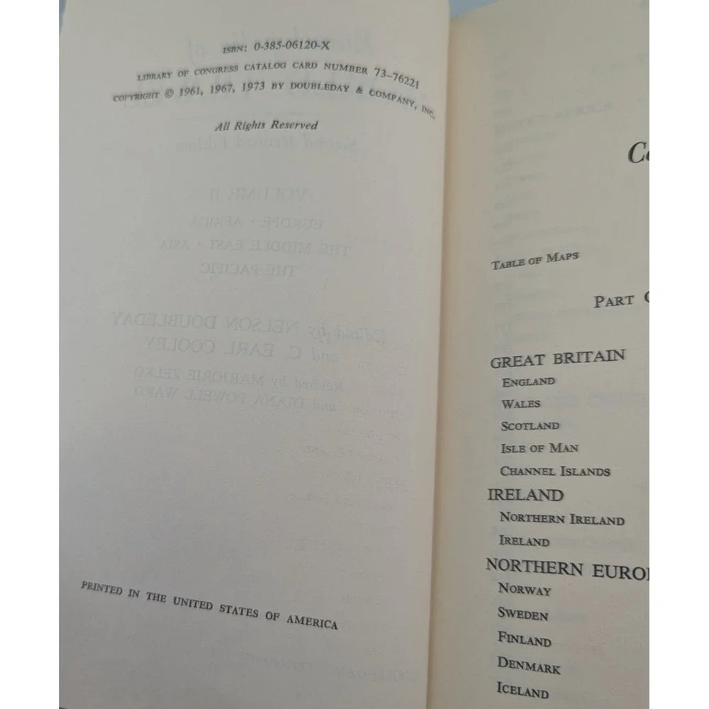 Encyclopedia of World Travel (2‑Volume Set) 1961 Doubleday Hardcover